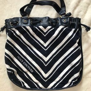 White and navy Juicy Couture Purse